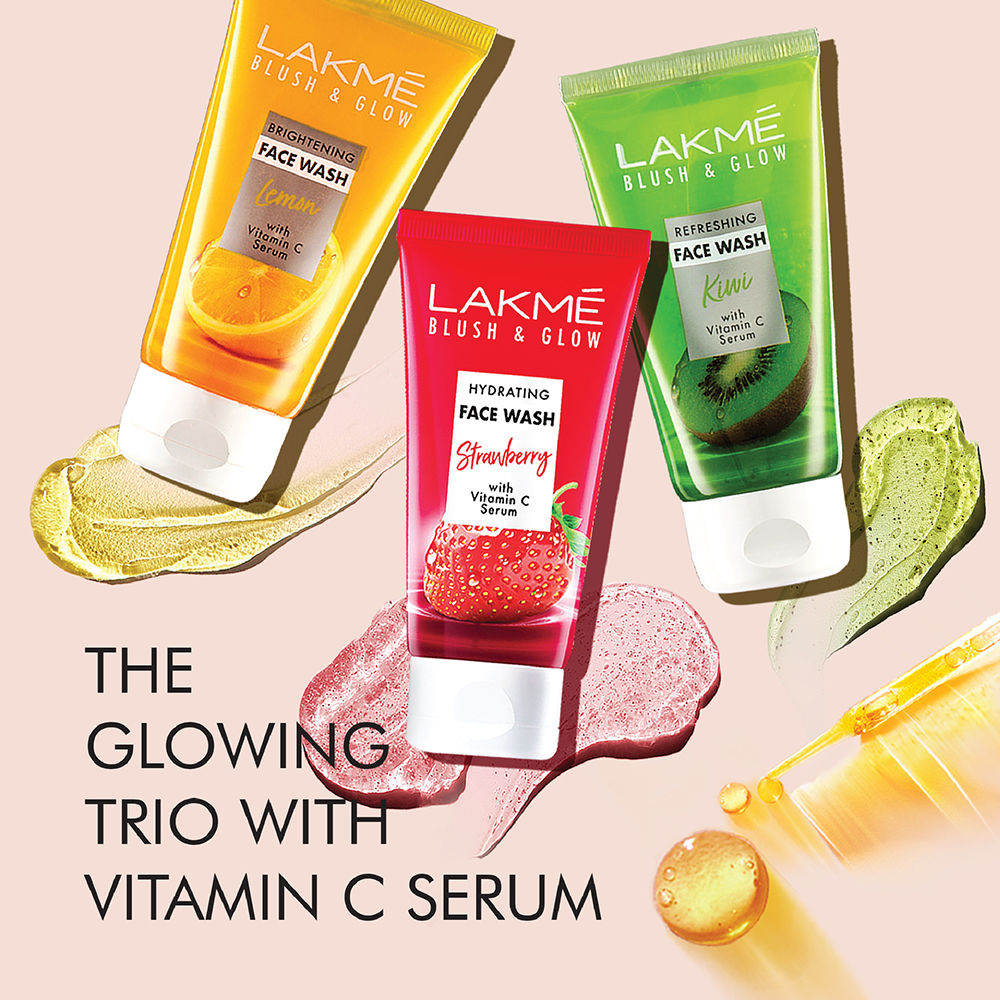 Blush & Glow Strawberry Gel Face Wash 100% Real Strawberry Extract