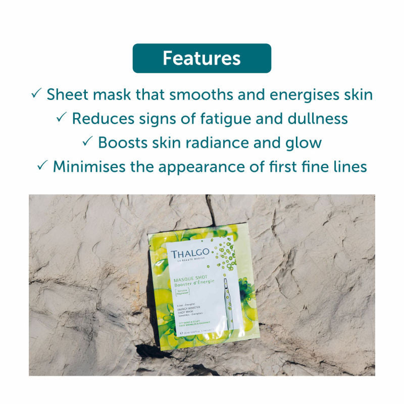 Energy Booster Shot Mask - Vitamin C Sheet Mask For Instant Glowing, Smooth & Radiant Skin