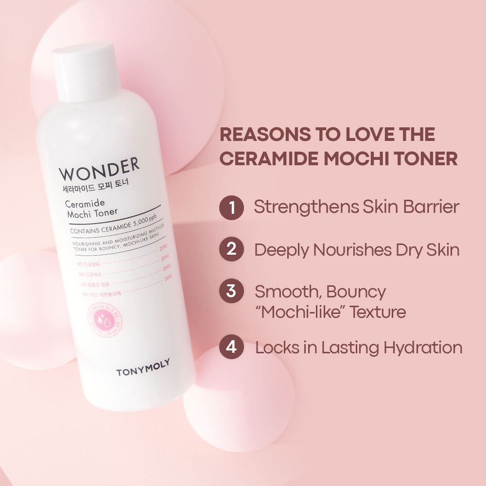 Korean Wonder Ceramide Mochi Toner-Hydrates, Softens, Nourishes Dry & Combination Skin