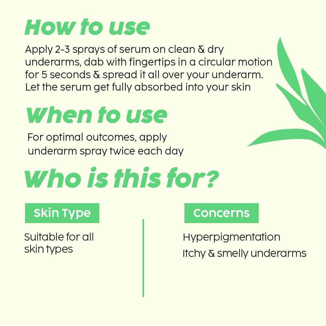 Pineapple Underarm Depigmentation Spray, For Lightening, Hyperpigmentation, Odour protection
