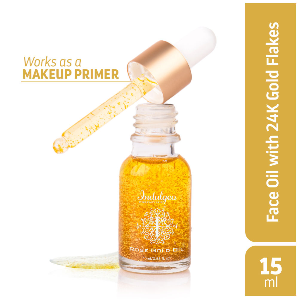 24k Rose Gold Face Primer Oil Lightweight Hydration & Radiant Finish