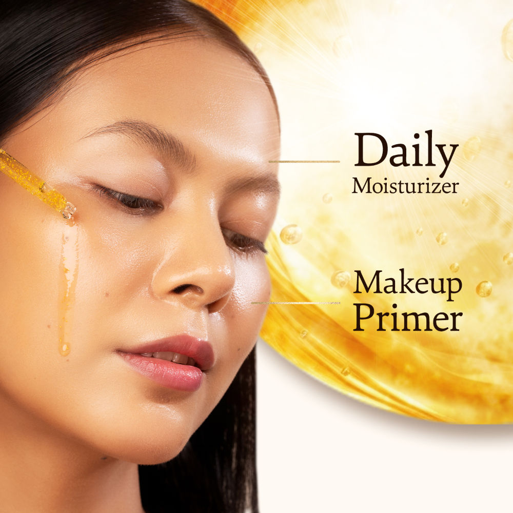 24k Rose Gold Face Primer Oil Lightweight Hydration & Radiant Finish