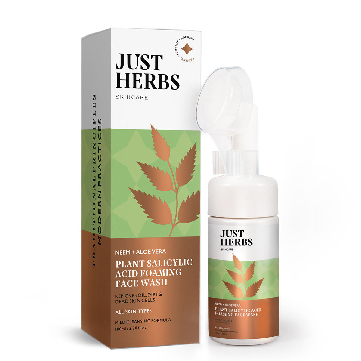 Neem And Aloe Vera Plant Salicylic Acid Foaming Face Wash