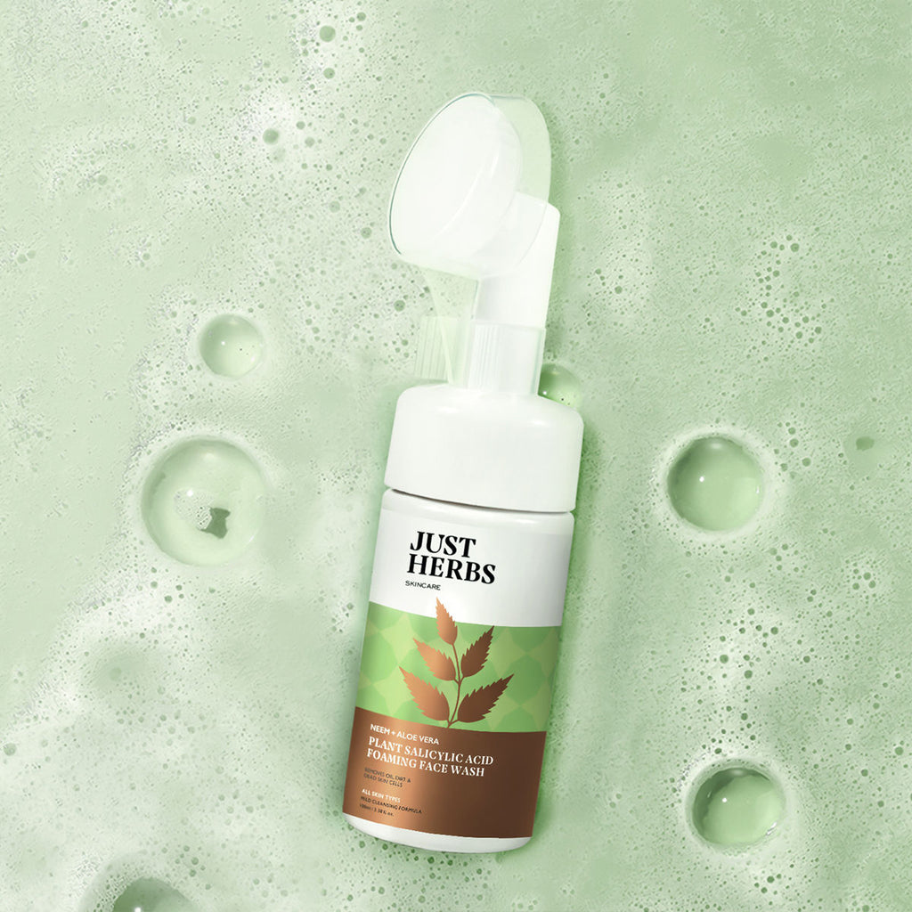 Neem And Aloe Vera Plant Salicylic Acid Foaming Face Wash