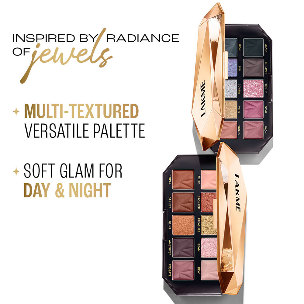 Be-Jewel Multichrome Eyeshadow Palette, 10 Shimmery Shades