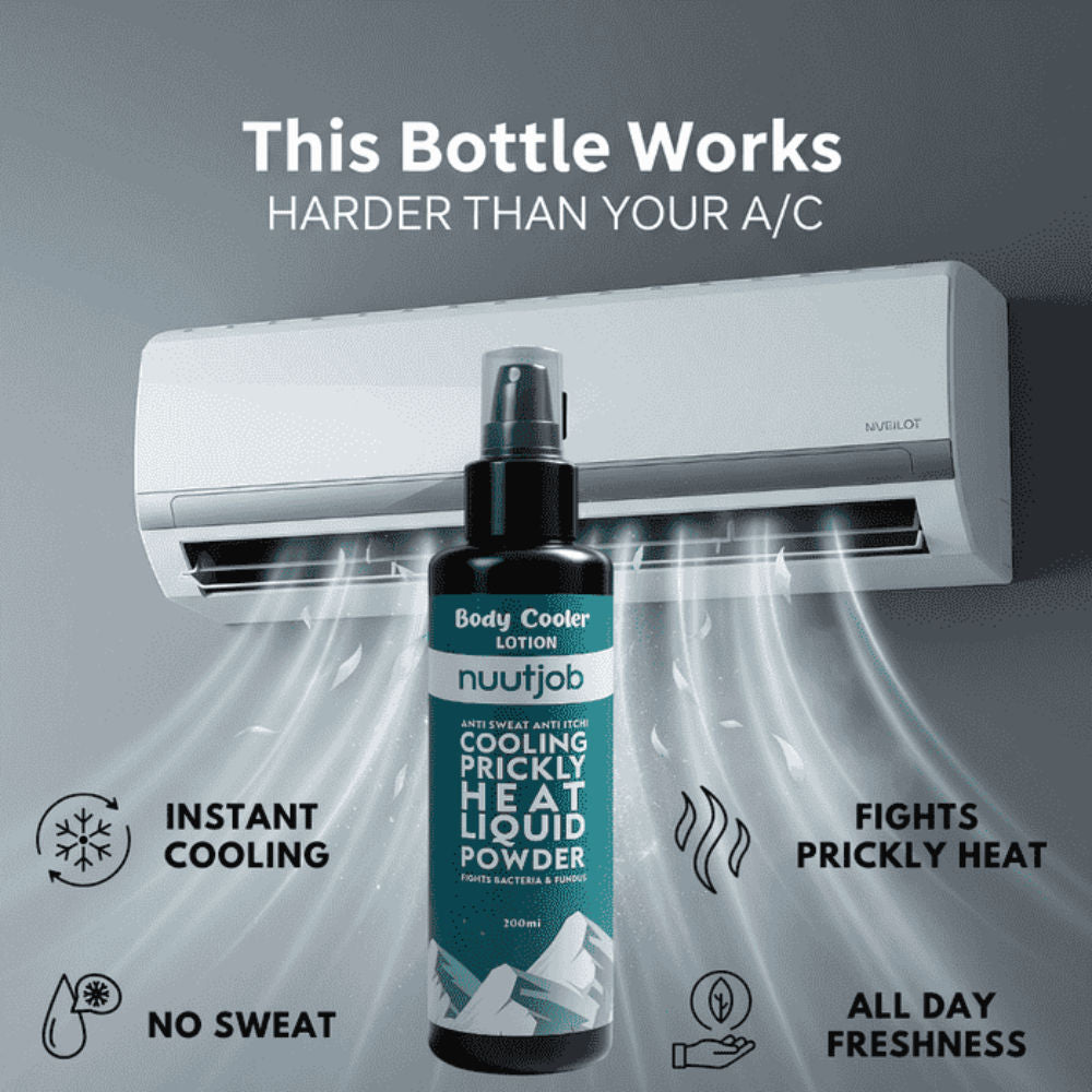 Body Cooler Cooling Liquid Powder For Instant Relief For Men