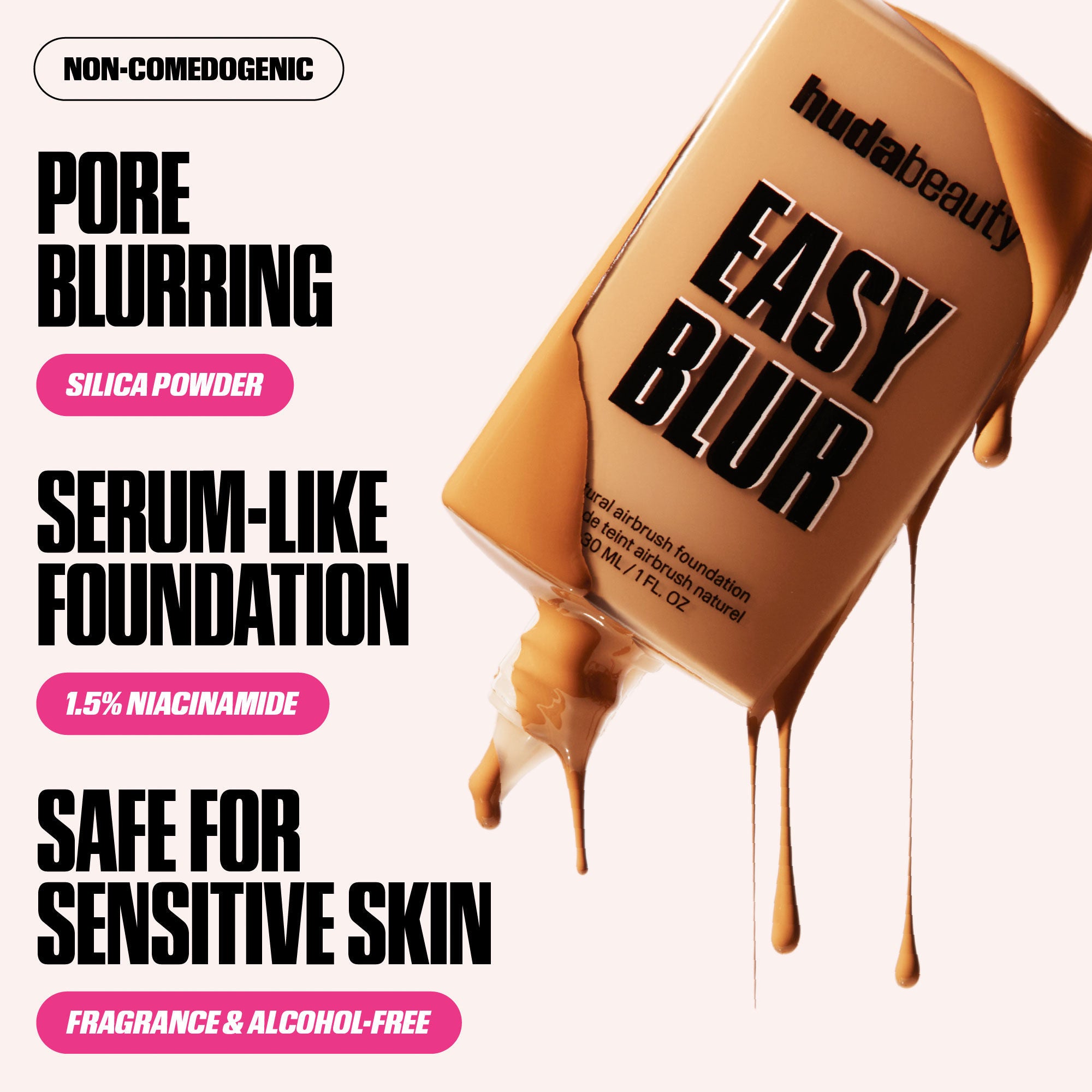 Mini Easy Blur Natural Airbrush Foundation with Niacinamide