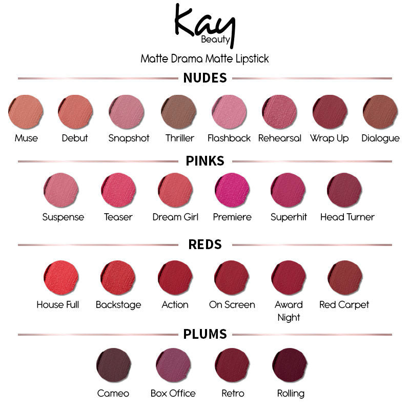 Matte Drama Long Stay Lipstick