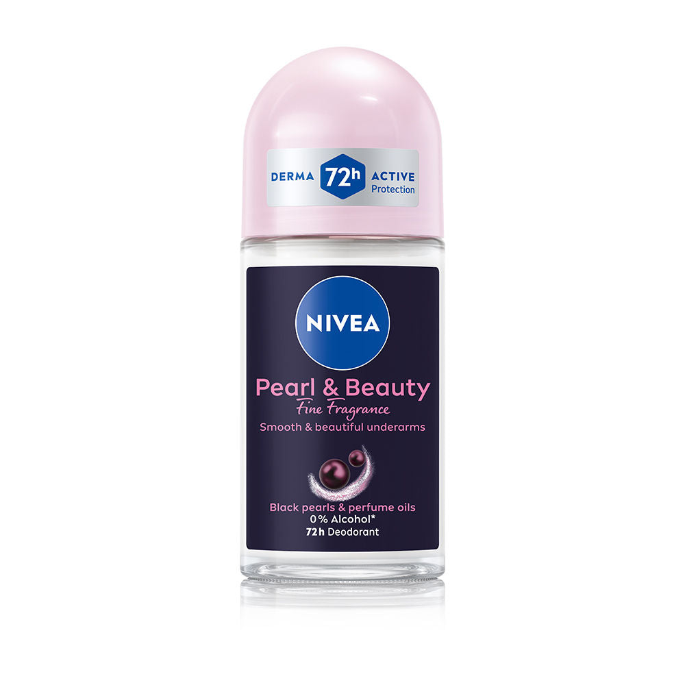 Pearl & Beauty Fine Fragrance Deo Roll For Women, 72H Odor Protection, 0% Alcohol