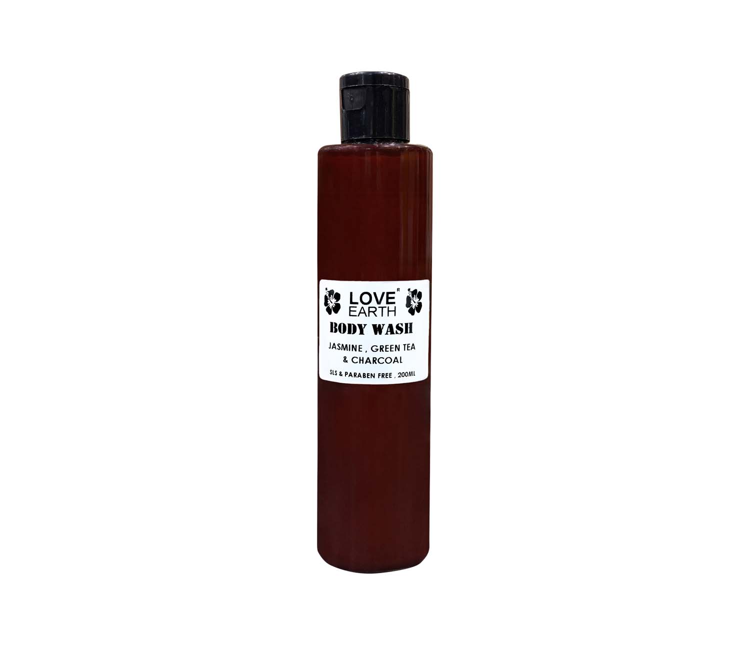 Body Wash Jasmine Green Tea and Charcoal with Aloe Vera & Tea Tree for Acne & Pimples