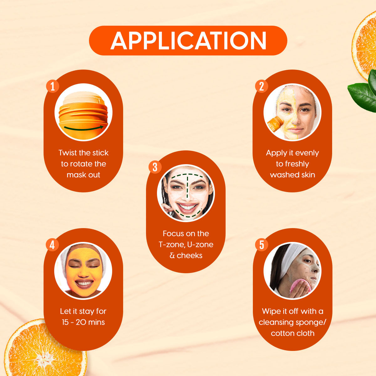 Vitamin C Face Mask Stick Infused With Niacinamide For Anti-Aging,Skin Brightening & Anti-Acne
