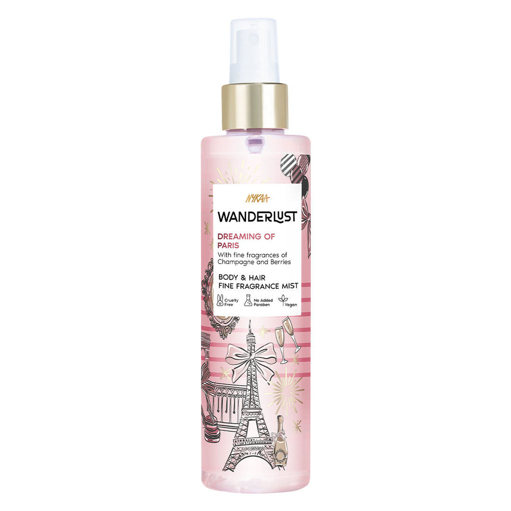 Nykaa Wanderlust Bestseller 2-in-1 Body & Hair Perfume Mist Long Lasting Fragrance - Upto 8 hours