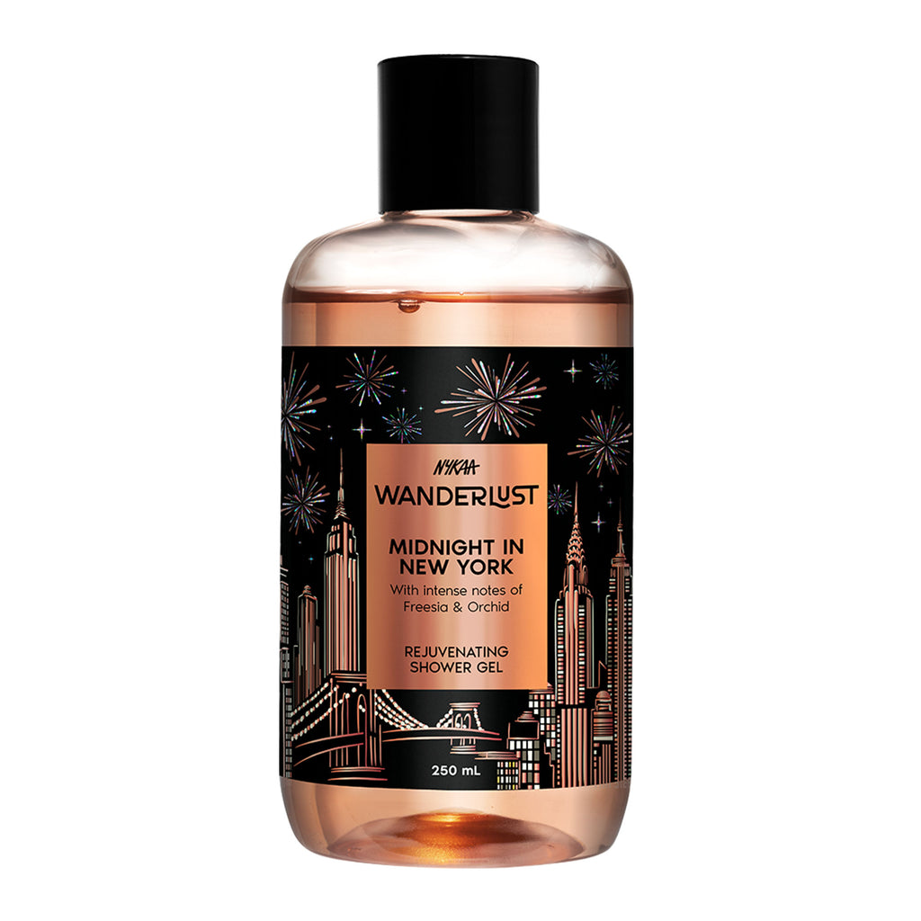 Midnight in New York Hydrating Body Wash Niacinamide Vit E Musk Orchid Caramel Lily