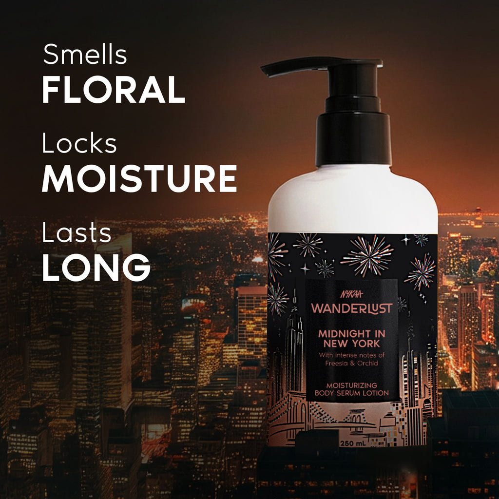 Midnight in New York Moisturising Brightening Body Lotion Niacinamide Vit E Orchid