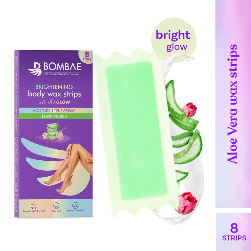 Women Full Body Wax Strips For Sensitive Skin- (8+2 Strips) - Hair Removal With Aloe Vera Gel
