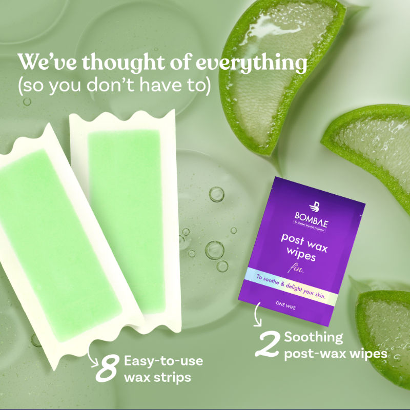 Women Full Body Wax Strips For Sensitive Skin- (8+2 Strips) - Hair Removal With Aloe Vera Gel