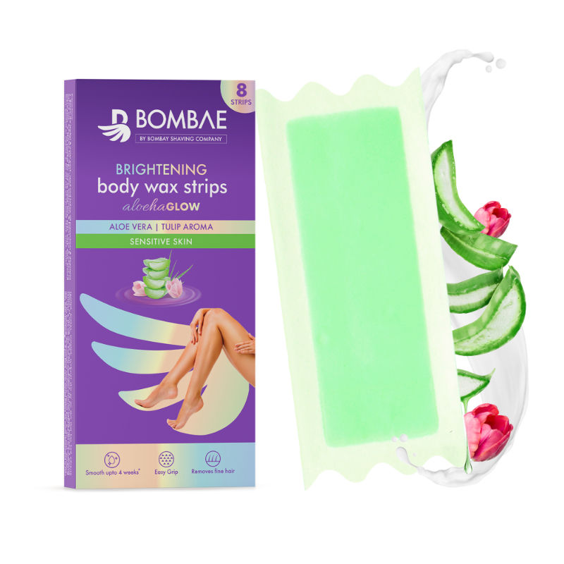 Women Full Body Wax Strips For Sensitive Skin- (8+2 Strips) - Hair Removal With Aloe Vera Gel