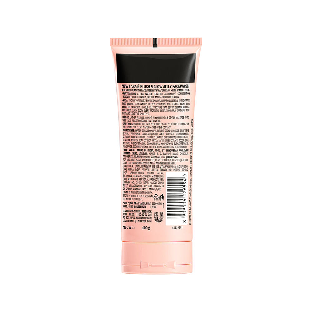 Blush & Glow Jelly Facewash With Watermelon Rice Water