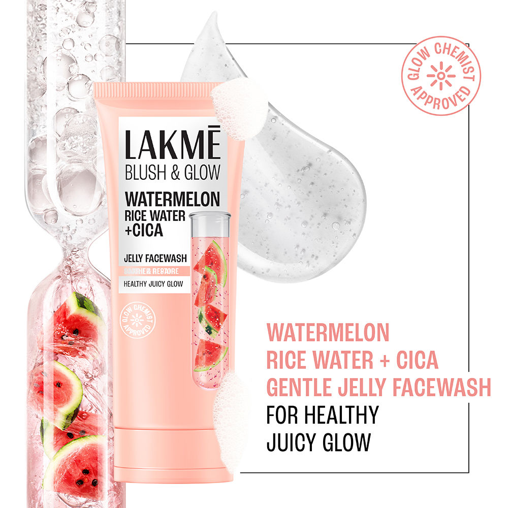 Blush & Glow Watermelon Rice Water + Cica Jelly Facewash