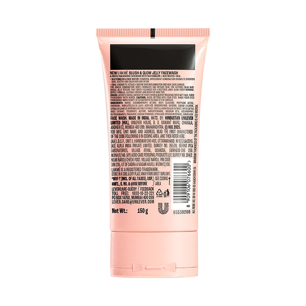Blush & Glow Watermelon Rice Water + Cica Jelly Facewash