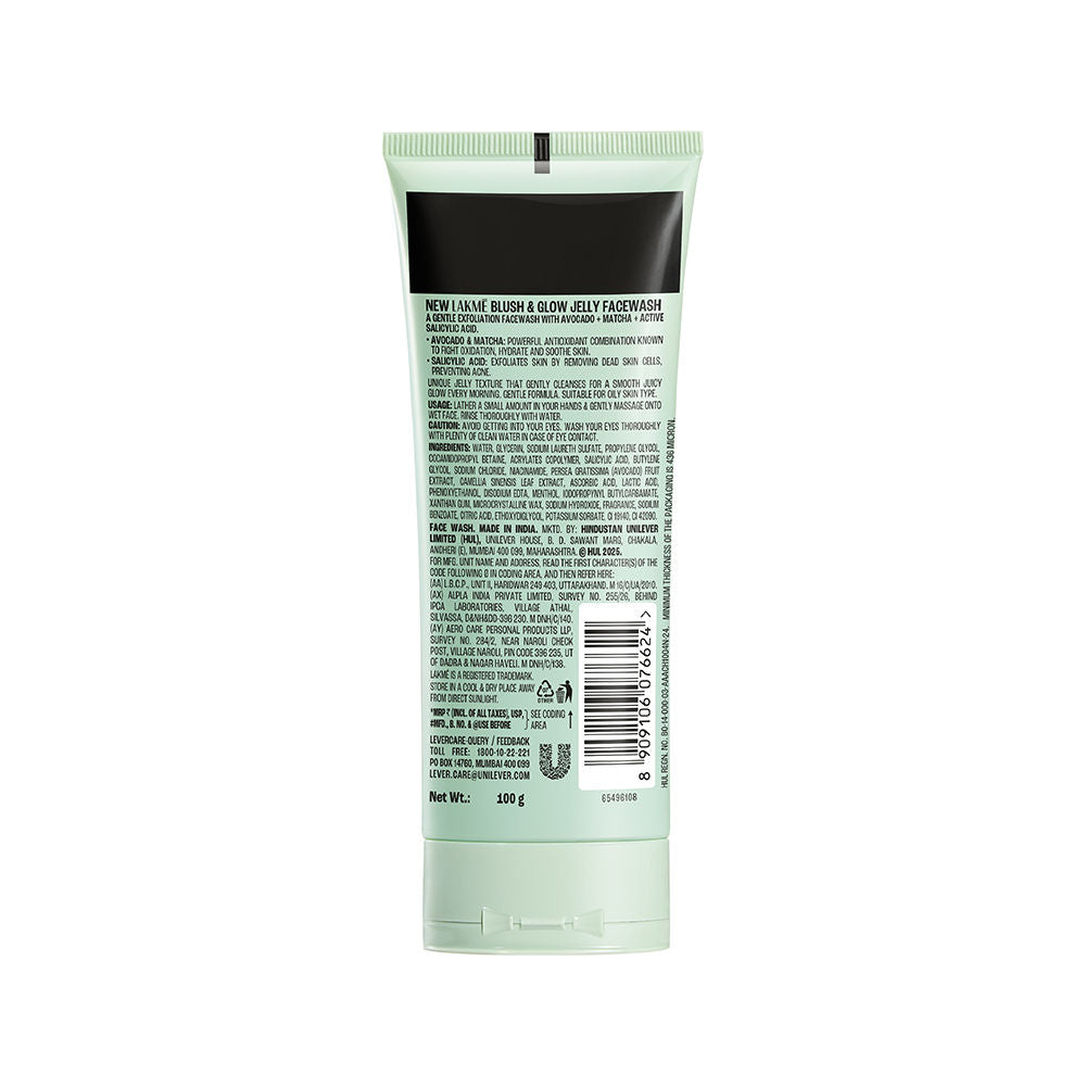 Blush & Glow Avocado Matcha + Salicylic Acid Jelly Face Wash