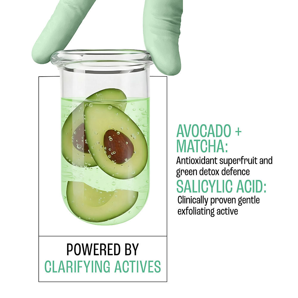 Blush & Glow Avocado Matcha + Salicylic Acid Jelly Face Wash