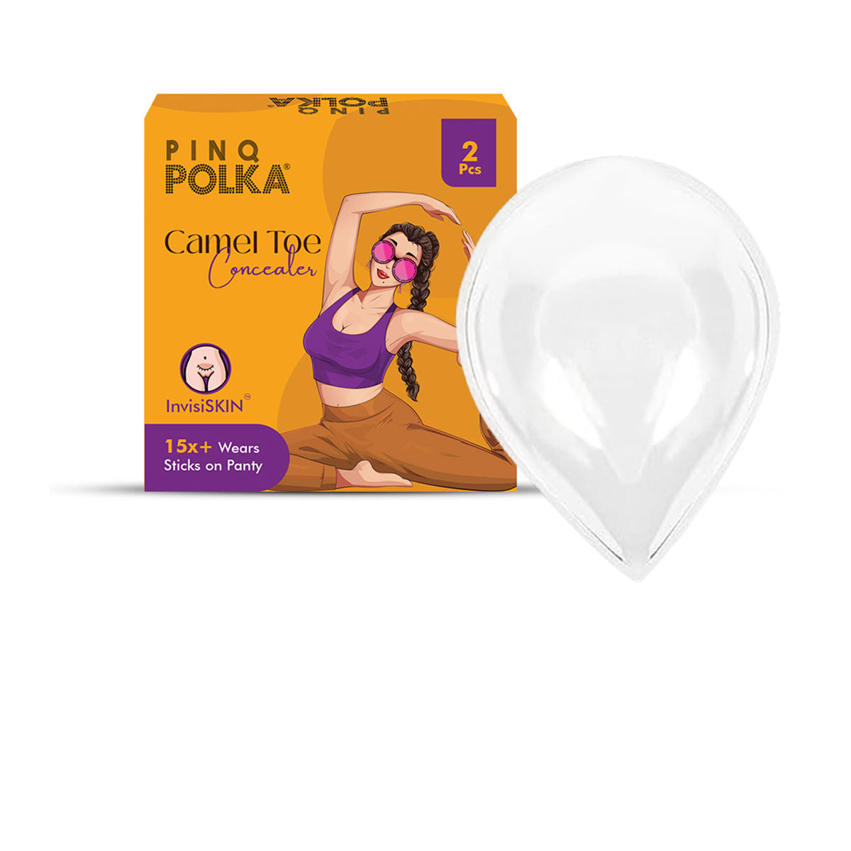 POLKA Camel Toe Concealer Transparent Reusable Invisible for Yoga & Activewear
