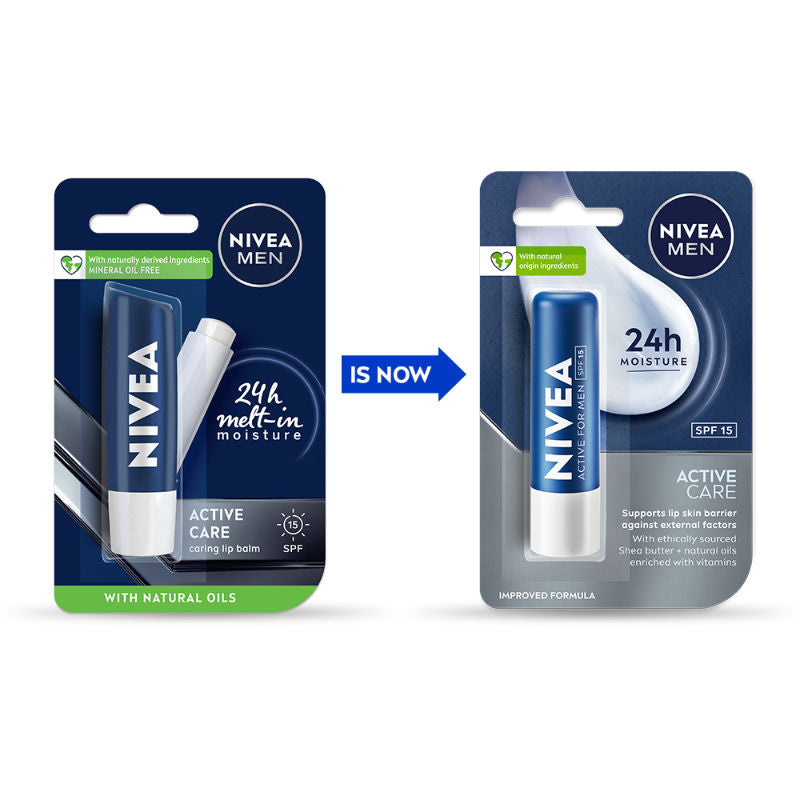 MEN Lip Balm - Active Care SPF 15 for 24h Moisture
