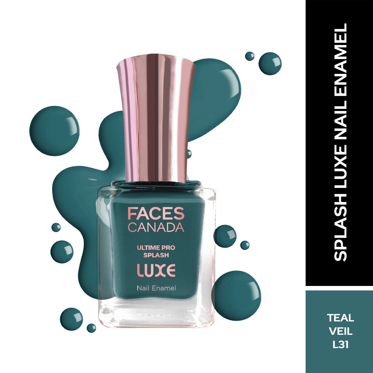 Ultime Pro Splash Luxe Nail Enamel - Teal Veil L31