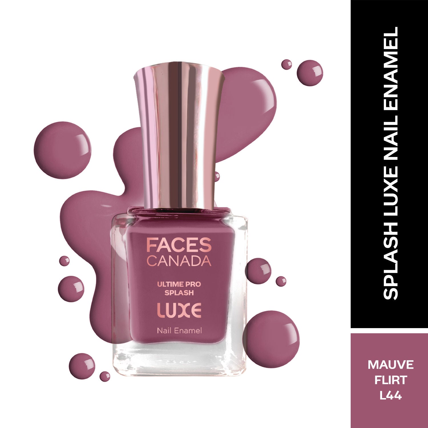Ultime Pro Splash Luxe Nail Enamel - Mauve Flirt L44