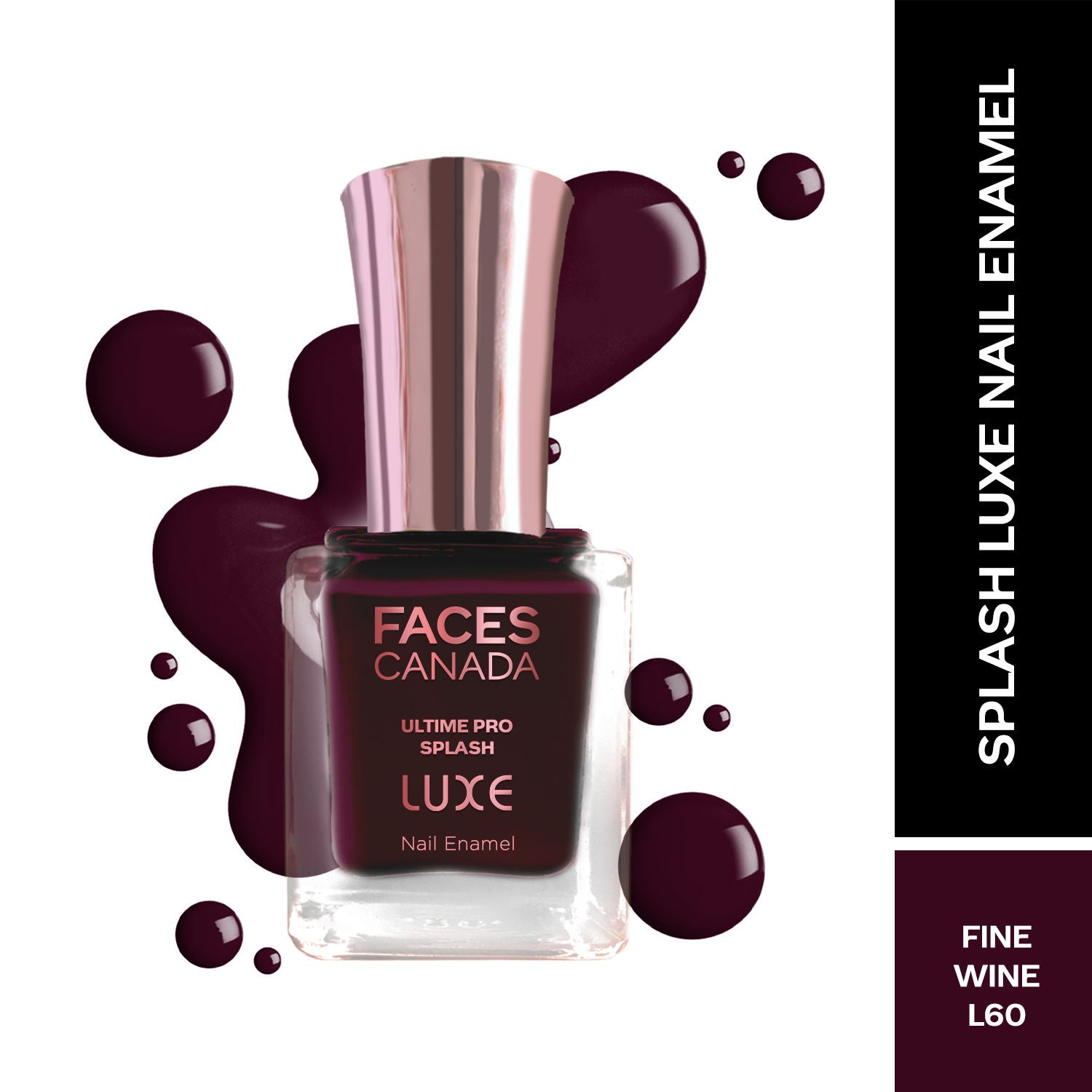 Ultime Pro Splash Luxe Nail Enamel - Fine Wine L60
