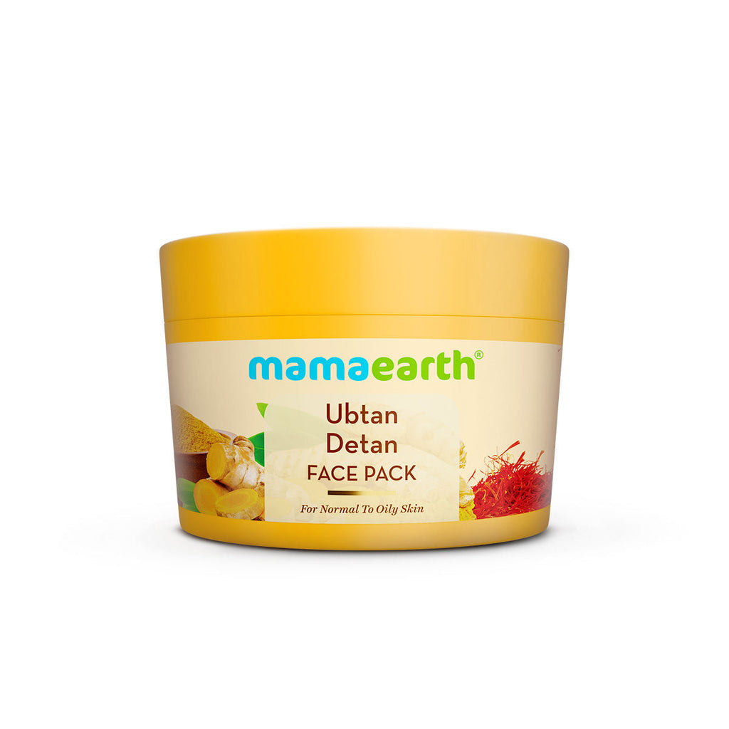 Ubtan Detan Face Pack Reduces Tan, Adds Glow, with Saffron & Turmeric for Radiant Skin
