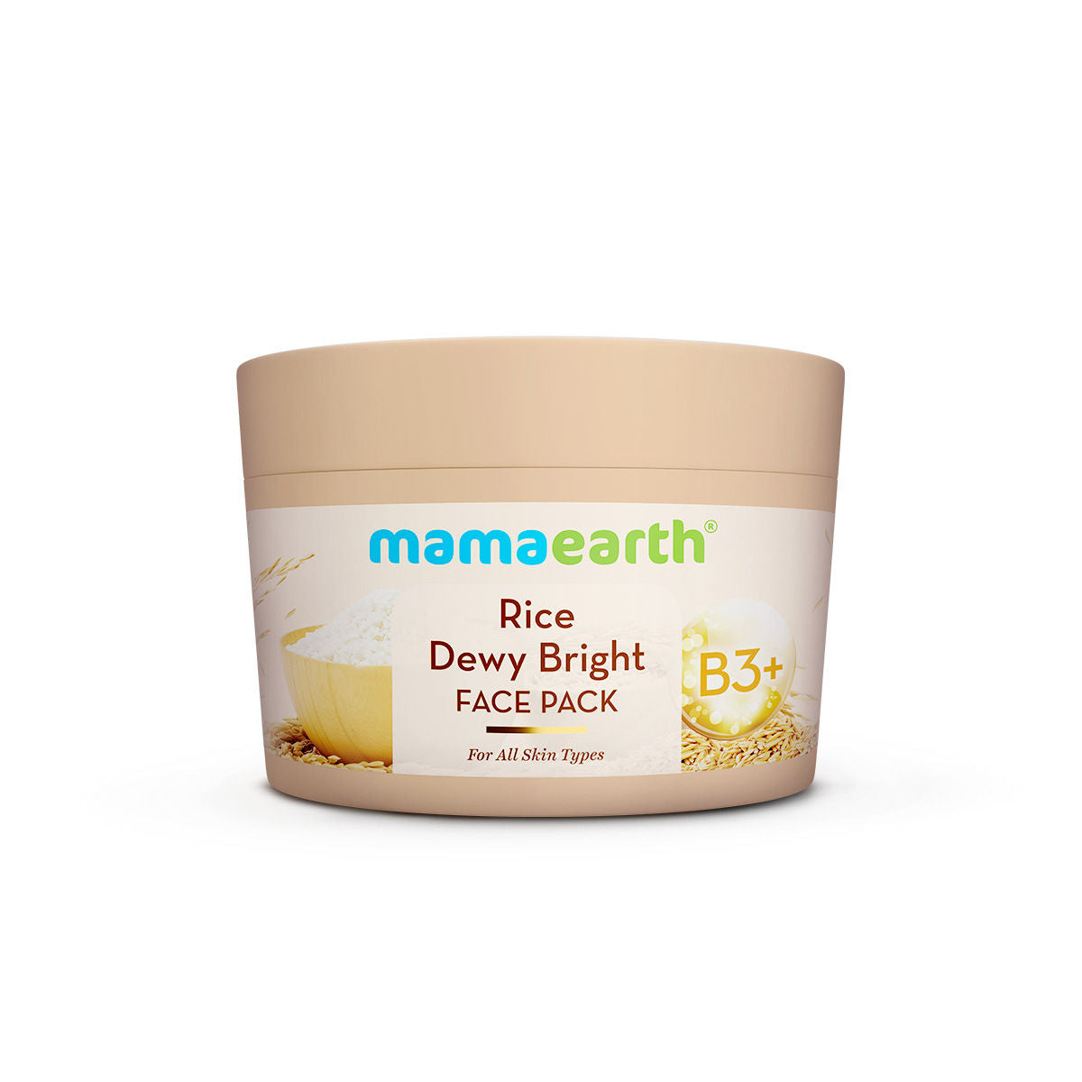 Rice Dewy Bright Face Pack Glass Skin Glow with Rice Water & Niacinamide