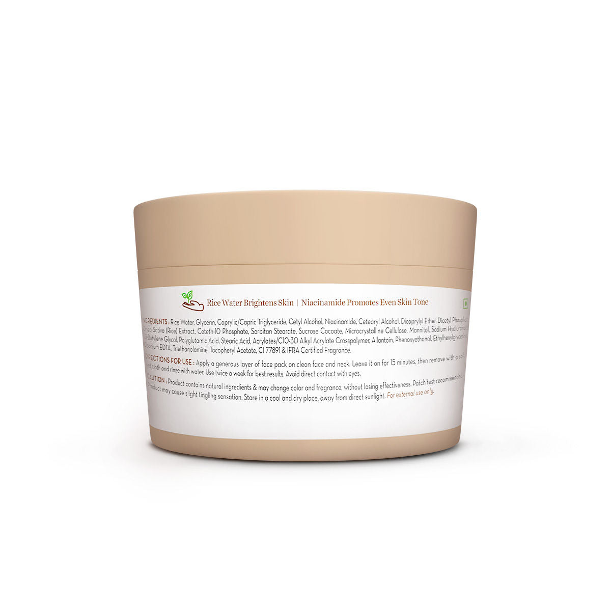 Rice Dewy Bright Face Pack Glass Skin Glow with Rice Water & Niacinamide