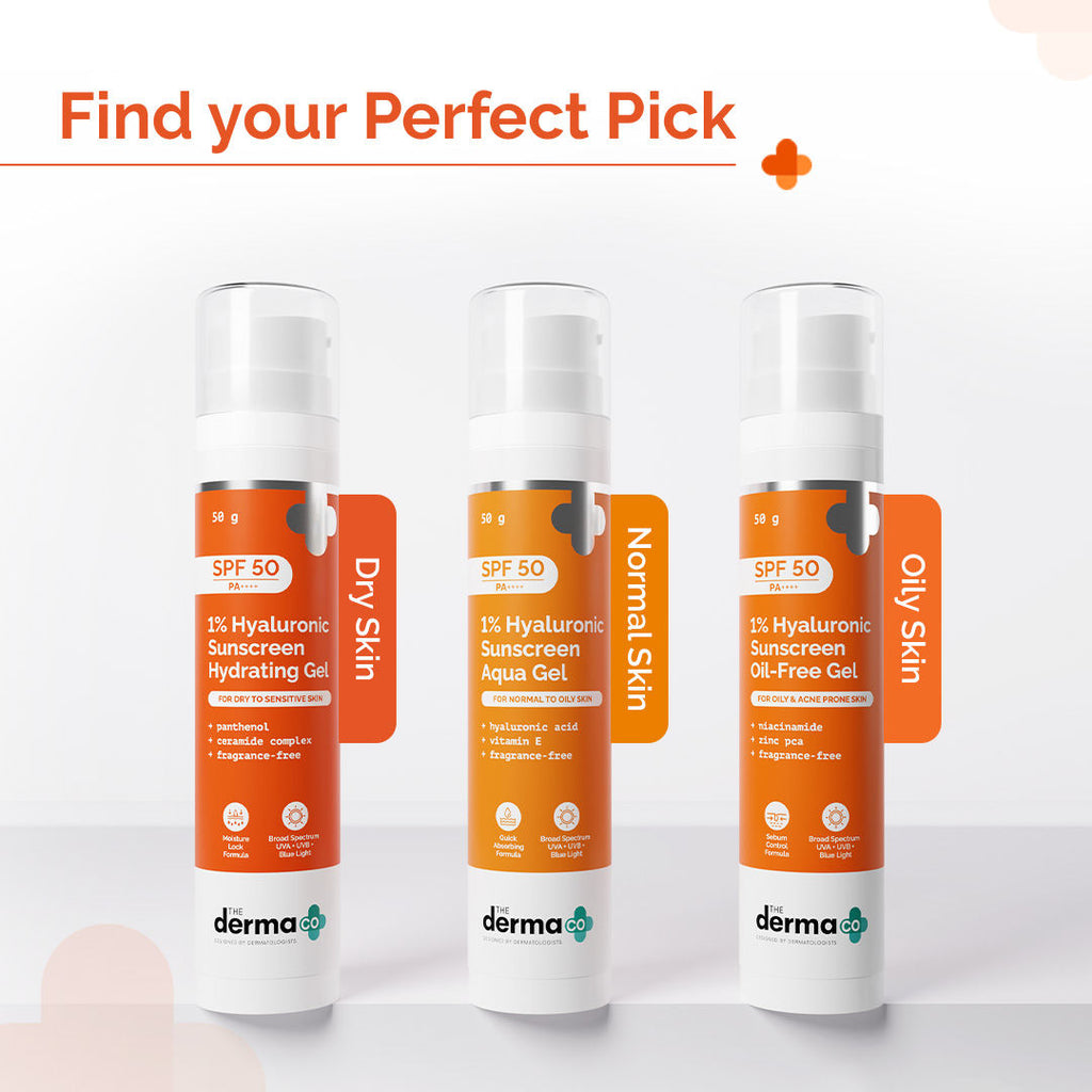 1% Hyaluronic Sunscreen Hydrating Gel Spf 50 Pa++++ For Dry & Sen... - In-Vivo tested