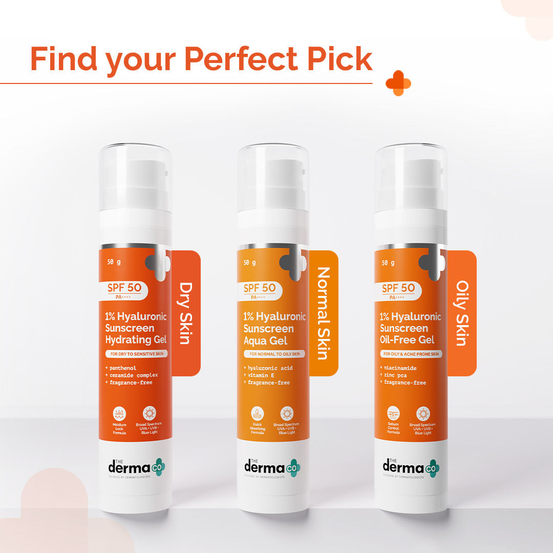1% Hyaluronic Sunscreen Hydrating Gel Spf 50 Pa++++ For Dry & Sen... - In-Vivo tested