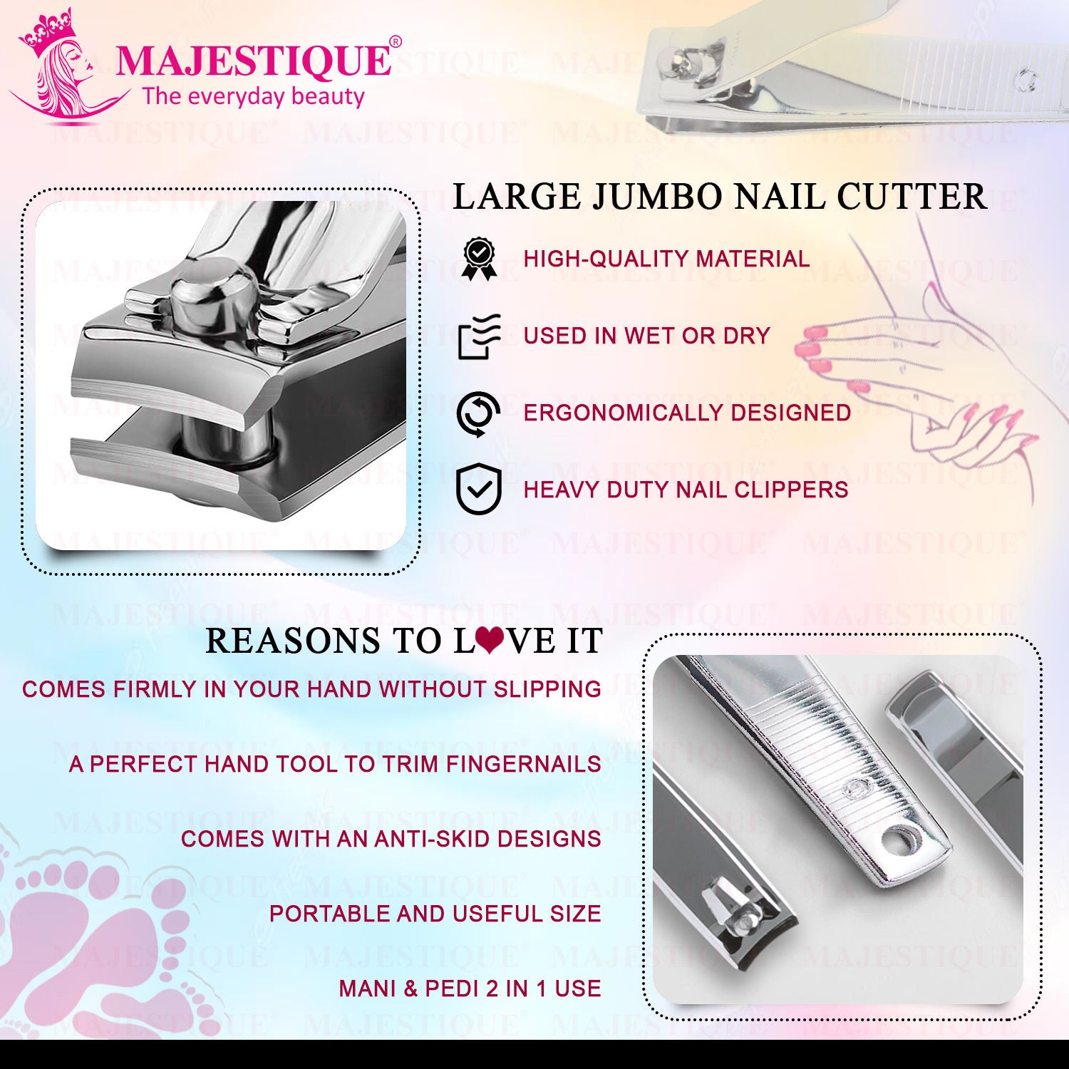 Premium Large Nail Cutter, Big Nail Cutter For Thick Nails, Toes Nail & Fingernails