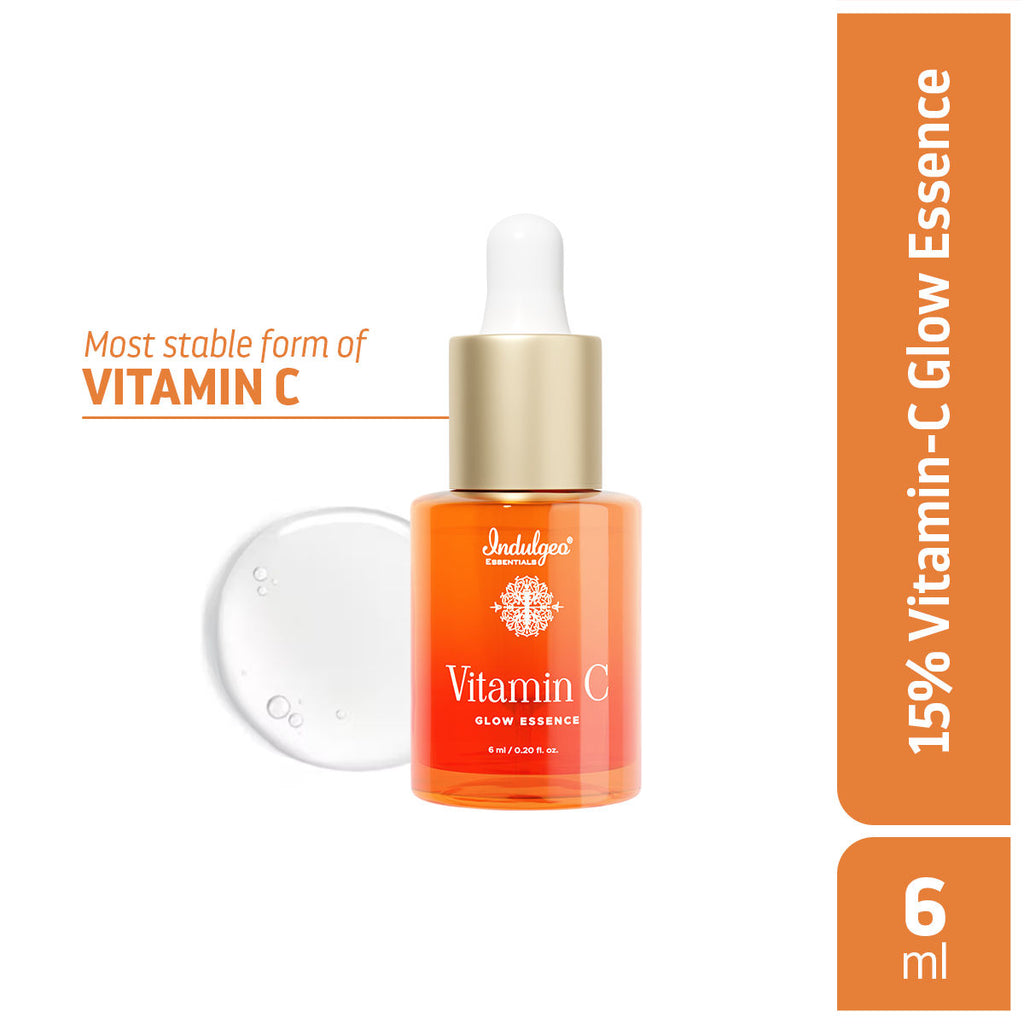 Vitamin C Glow Essence, Antioxidant - Rich Skin Brightening Face Serum - 6ml