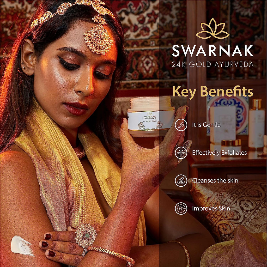 24K Gold Ayurveda Rich Body Cream