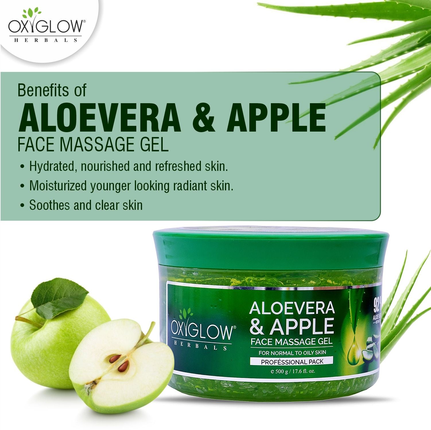 Aloevera Apple Face Massage Gel