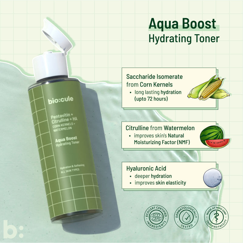 Aqua Boost Hydrating Face Toner - For All Skin Types