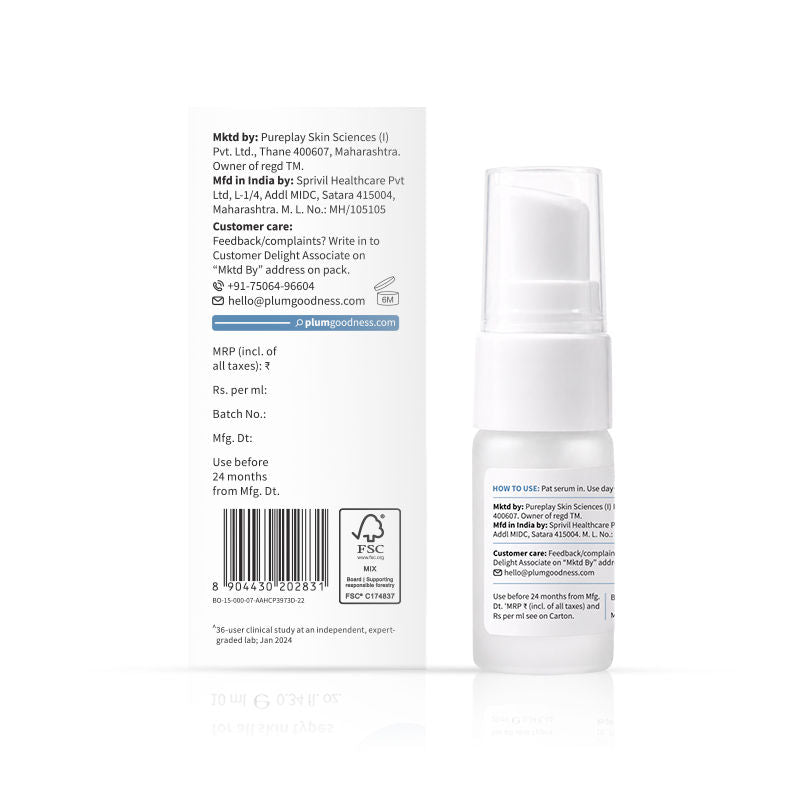 10% Niacinamide Brightening Face Serum with Rice Water & Ferment - Fades Blemishes & Acne Marks