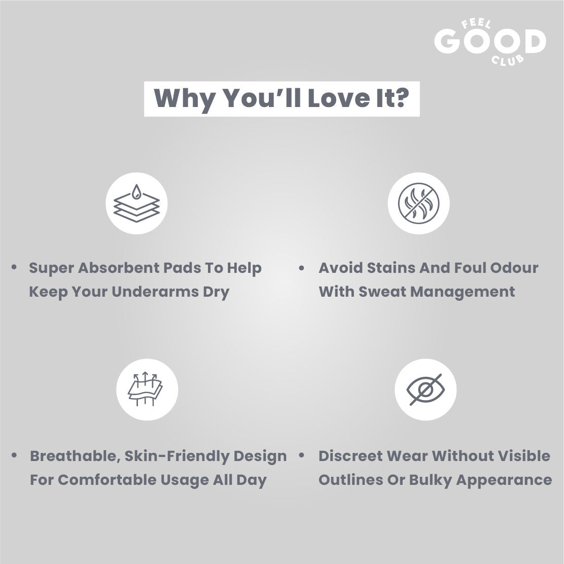 Underarm Sweat Pads - 10 Pcs For Men & Women To Absorb Sweat Prevent Stains & Odour