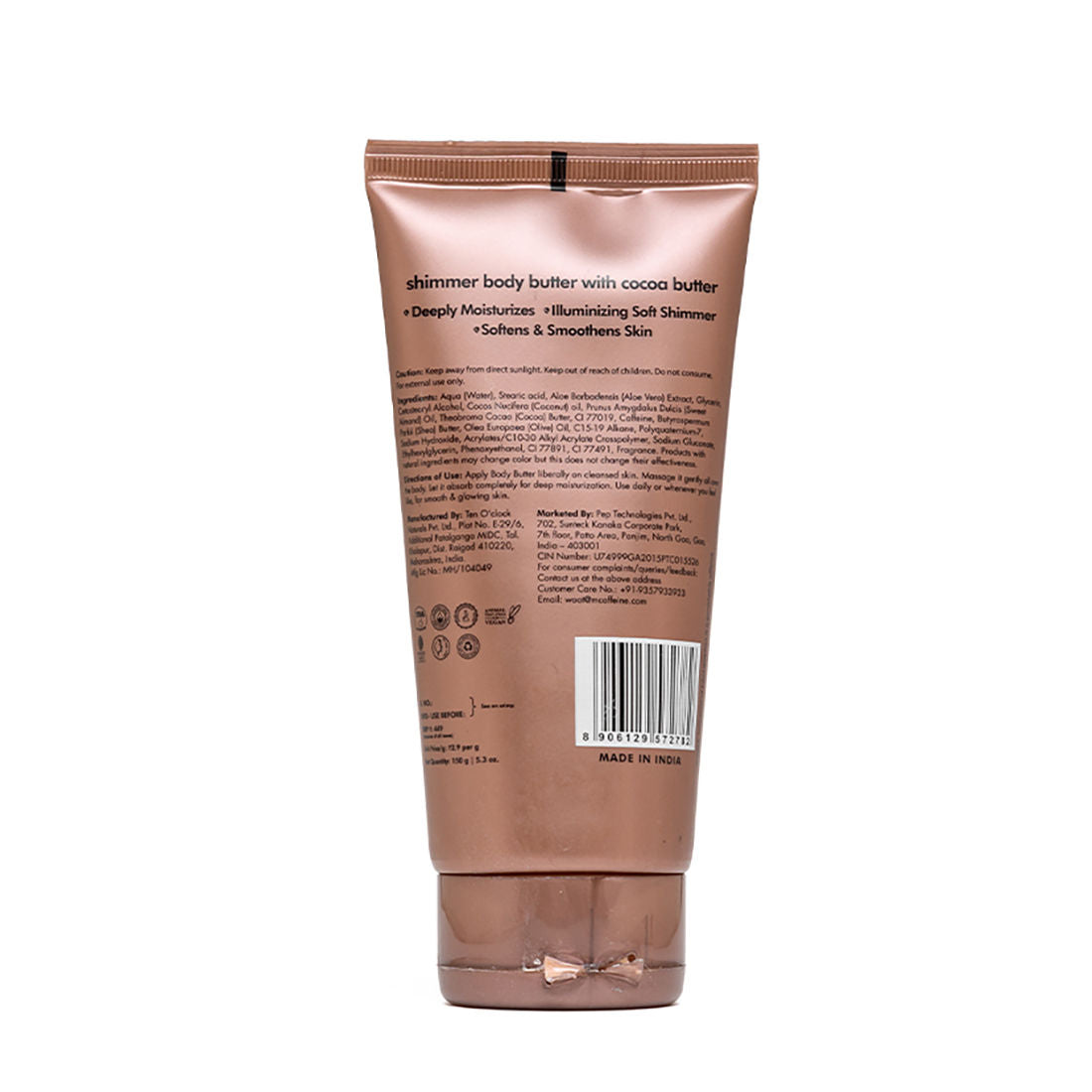 Shimmer Body Butter with Cocoa Butter for Shimmery & Glowing Skin Limited Edition