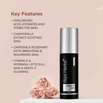 Matte Finish Makeup Fixer Moringa Infused Elegance for smug free makeup