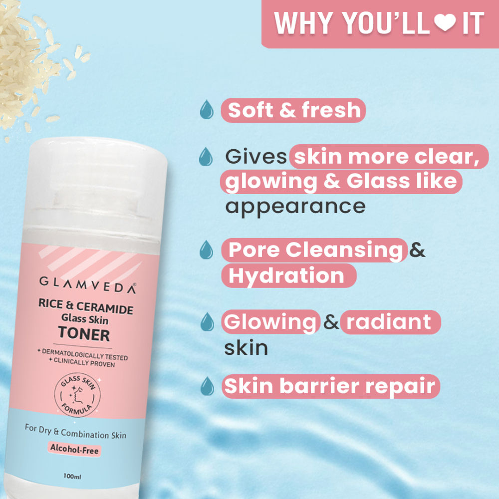 Korean Glass Skin Rice & Ceramide Water Toner