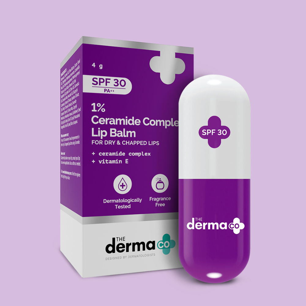 Ceramides Lip Balm with SPF 30 PA+++ and Vitamin E for Dry and Chapped Lips
