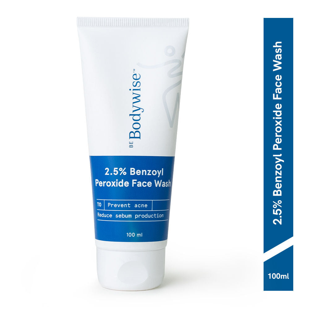 2.5% Benzoyl Peroxide Face Wash - For Preventing Acne & Deep Cleansing Pores