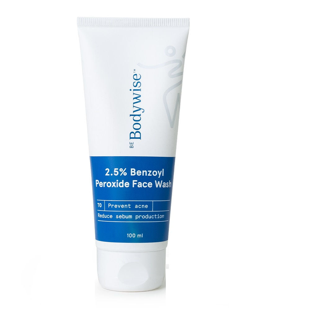2.5% Benzoyl Peroxide Face Wash - For Preventing Acne & Deep Cleansing Pores