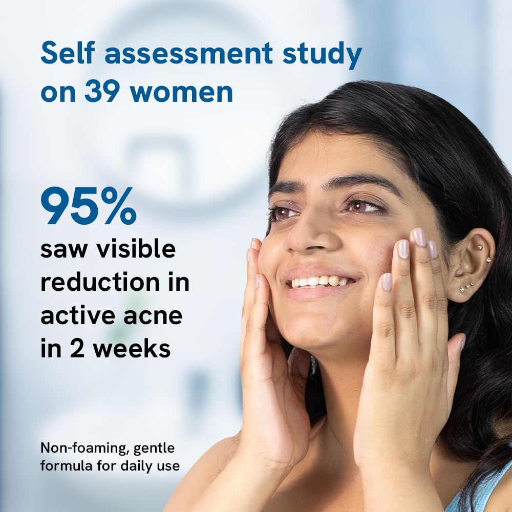 2.5% Benzoyl Peroxide Face Wash - For Preventing Acne & Deep Cleansing Pores